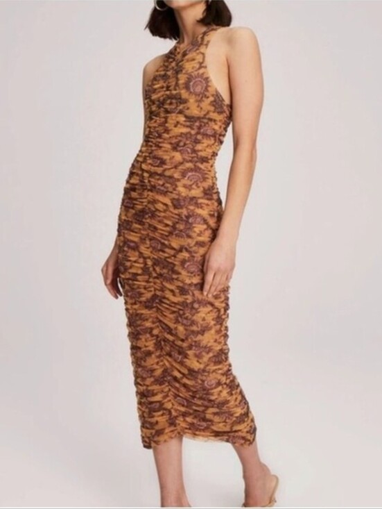A.L.C. Dresses & Skirts - A.L.C ADRIENNE RUCHED MIDI DRESS SMALL